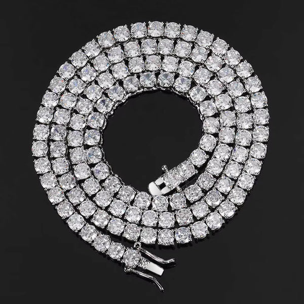 VVS Spark Tennis Necklace - Silver