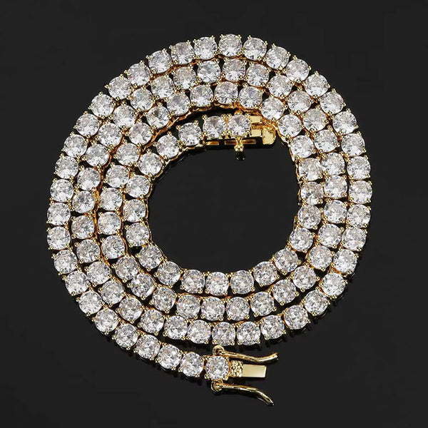 VVS Spark Tennis Necklace - Gold