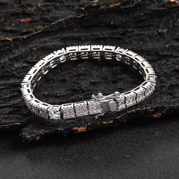 Moissanite Bangle Bracelet