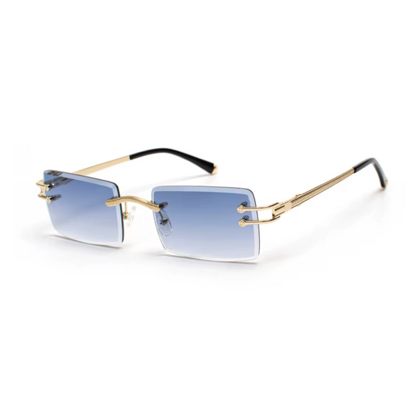 LUXX Signature Sunglasses - Gold/Blue